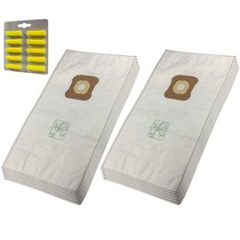 SET 10 Air Fresheners + 10 Microfiber Bags Compatible with Kirby G 1, 2, 3, 4, 5, 6, 7, 8, 9, 10 | G1, G2, G3, G4, G5, G6, G7, G8, G9, G10 | Generation, Diamond, Heritage, Legend, Sentria Serie