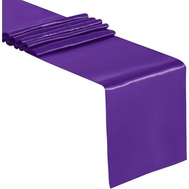 Wambere Pack of 2 Table Runners, 30 cm x 275 cm, Delicate Satin Table Runner, Table Runner Table Decoration for Dining Room, Party, Holiday, Decoration, Wedding, Festive Decoration for Special