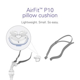 ResMed P10 Nasal Pillow Cushion - Replacement Silicone CPAP Mask Cushion - Frame System & Headgear Not Included - Premium CPAP Accessory - Large