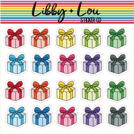 Birthday Presents Planner Stickers | Libby + Lou Sticker Co