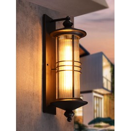 LEONLITE Extra Large 23Inch Outdoor Wall Lights, Classical Style Wall Lantern, Max 60W E26 Base, Industrial Exterior Light Fixtures Wall Mount, Porch Light, Wall Sconce for Garage, Oil Rubbed Bronze