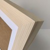 YUUPIILY 7x7 Picture Frame with Mat 4x4.Square Solid Wood Frames.