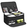 Golf Trunk Organizer, 2-Layer Waterproof Storage Locker with 2 Shoe