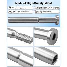 HUQUZN 3/16" Invisible Cable Railing Tensioner Kit for 2"x2" Wood & Metal Posts, Invisible Receiver and Swage Stud End for 3/16 Inch Cable Railing, 60 Pack