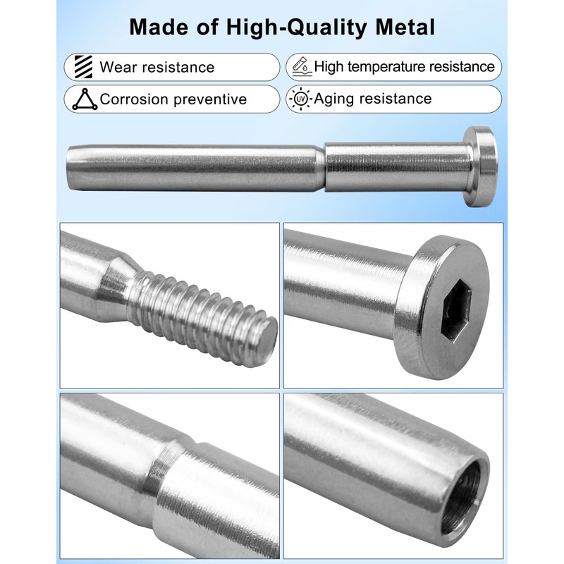 HUQUZN 3/16" Invisible Cable Railing Tensioner Kit for 2"x2" Wood