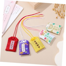 NOLITOY 10pcs Japanese Omamori Hanging Bag Amulet Unique Mixed Style Charms for Luck and Health Traditional Blessing from Temple