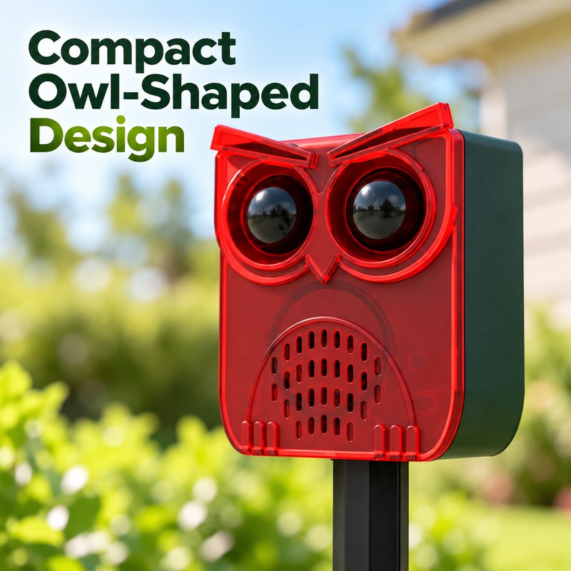 Outdoor Solar Motion Sensor Animal Repeller – Dog Barking &
