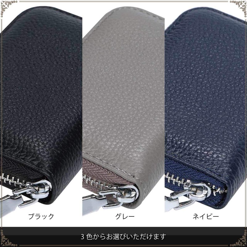 Jeem zm-kc-001 Credit Card Case, Genuine Leather, Chabara, 12 Pockets,