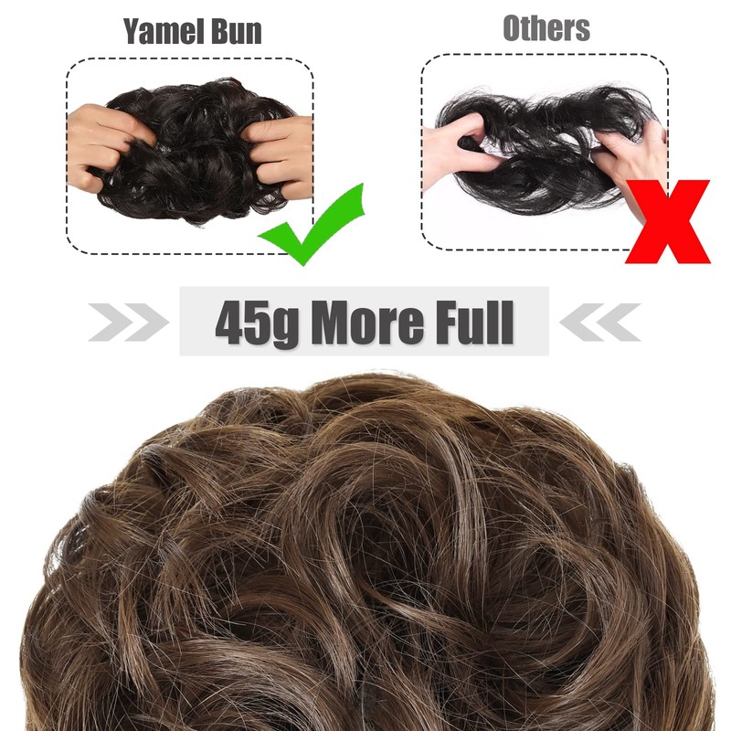 Yamel Messy Bun Hair Pieces for Women Hair Bun Extension