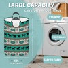 Aztect Horse Foldable Laundry Basket Bag, Reto Boho Collapsible Hamper
