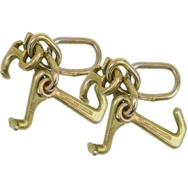 Mytee Products (2 Pack RTJ Cluster Hook Heavy Duty Wrecker Hauler Tow Towing Truck Chain Pair R T J