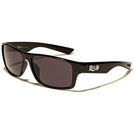 Locs 8LOC9111-BK Hypster Urban Poker Rapper Sunglasses Fashion for Men and Women, Frame glossy black, grey lenses