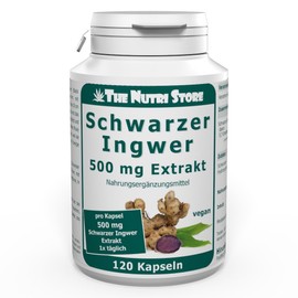 Black Ginger Extract 500 mg Capsules Pack of 120 Vegan