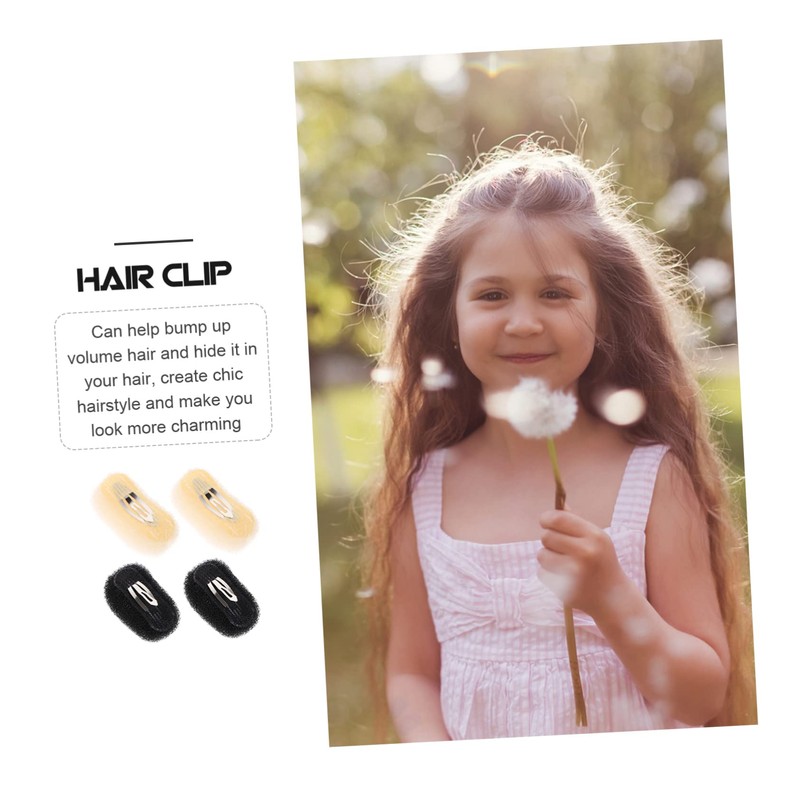FRCOLOR 4sets Hair Styling Tool Hair Pad Clip for Women