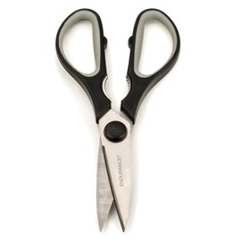 RSVP International Endurance Kitchen Scissors, Black | Snug-Fitting BPA-Free Plastic Lids | for Storing Dressing, Dips, Condiments, Herbs, and Spices, One Size