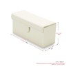 Oirlv Rectangular PU Leather Flip-Top Ring Box Storage Box for