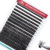 FADVAN False Eyelashes Clusters Pack of 280 60D Mix 9-16