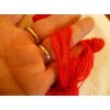 Two Pack Soft Bright Red Lace Weight Knitting Yarn
