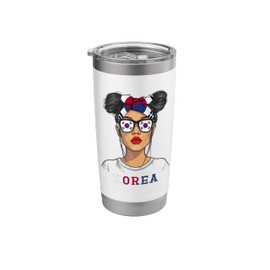 South Korea Flag Outfit for Woman Girl Souvenirs Korean Stainless Steel Insulated Tumbler