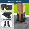 4 pcs Adjustable Wood Fence Pergola Post Base Brackets Fit