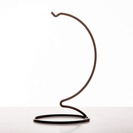 Black metal ornament stand large