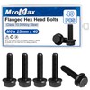 M6-1.0 x 25 mm, pernos de cabeza hexagonal con brida,