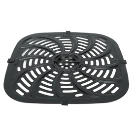 Air Fryer Replacement Tray, Non Stick Coating Grill Pan Crisper Plate with Rubber Bumper for 8 QT Air Fryer, Air Fryer Replacement Parts, Air fryer Accessories, Dishwasher