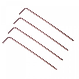 TOP-VIGOR 4Pcs 2.5mm Ball End Hex Key Wrench, L Shaped Long Arm Ball Point Hexagon Keys Allen Key for Household DIY, Professional Machine Repairing