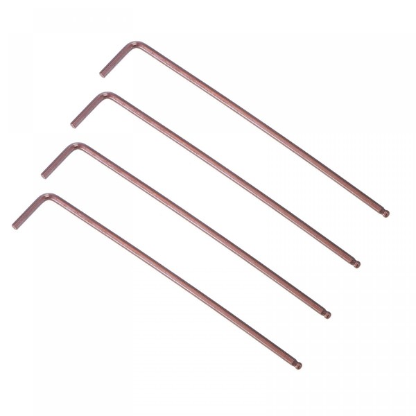 TOP-VIGOR 4Pcs 2.5mm Ball End Hex Key Wrench, L Shaped