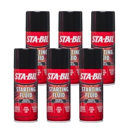 STA-BIL Starting Fluid - Prolongs Starter Life - Upper Cylinder Lube - for Gasoline and Diesel Engines - Guaranteed Faster Starts Down to -65°F (22004), 11 Fl Oz (Pack of 6) - Packaging May Vary