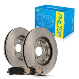 PHILTOP Front Brake Pads and Rotors kit Fit for Toyota 2001-2007 Highlander, 11” Brake kit Front Brakes Rotors Automotive Replacement Brake kits