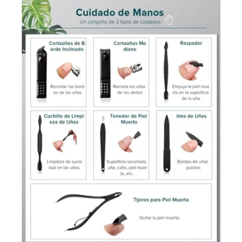 MARZSEFLO Set De Manicura Pedicura Pies Manos Corta Uñas 23
