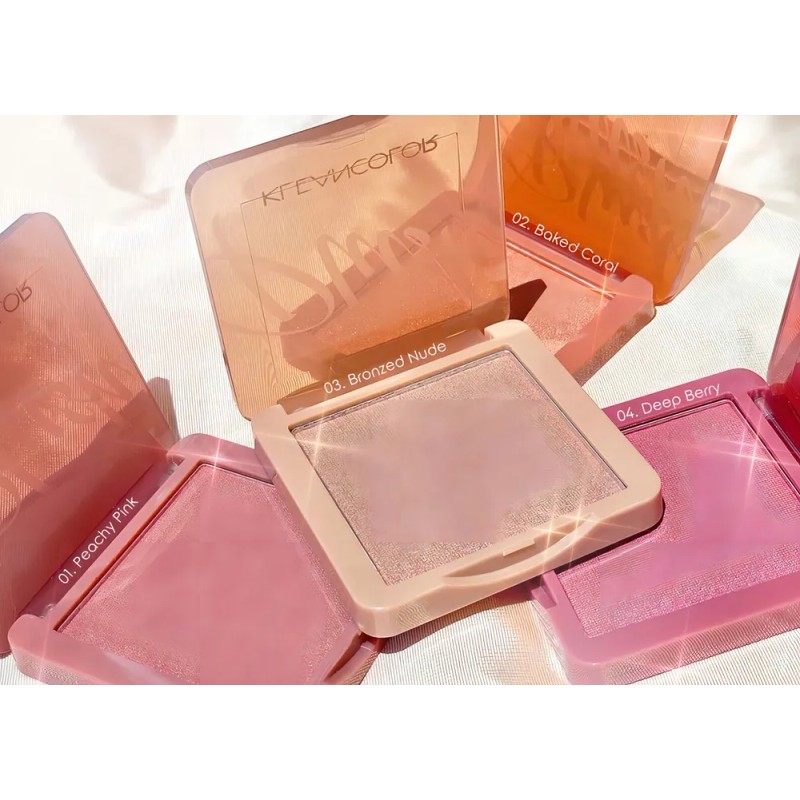 Kleancolor Plush Blush Tono del maquillaje Deep Berry-4