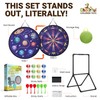 73cm XL Large Kids Dart Board Set, Double-Sided Velcro Dart