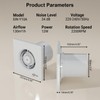 EINTTAX 4 Inch Bathroom Exhaust Fan, 130m³/h Quiet Ventilation Extractor