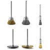 QWORK® Pack of 36 Wire Brushes, Brass Brushes, Steel Wire