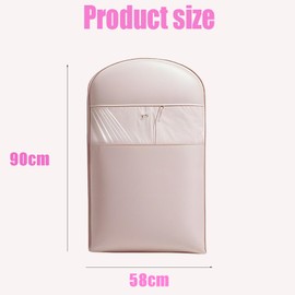 Space Saving Hanging Garment Bag with Self Compression Zipper, Clothes Bags Hanging Ideal for Wardrobe Organization and Seasonal Clothing Storage, Space Saving Hanging Garment Bag