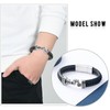 constantlife Motorcycle Cremation Bracelet for Ashes for Men Braided Leather