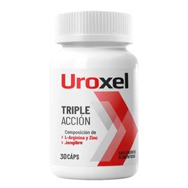UROXEL Suplemento Alimenticio 100% Natural | 30 Cápsulas | L-Arginina, Zinc, Jengibre