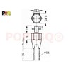 POPESQ® 1 x Thermistor 33K NTC Temperature Sensor Thread M3#A602