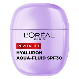 L'Oreal Paris Moisturiser, Korean Inspired Revitalift Filler SPF30, 40ml | With Plumping Hyaluronic Acid, 2% Niacinamide, Lightweight Daily Hydration Aqua-Fluid, Glass Skin Range Formula