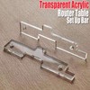 10PCS Router Table Set Up Bars Transparent Acrylic High Accuracy