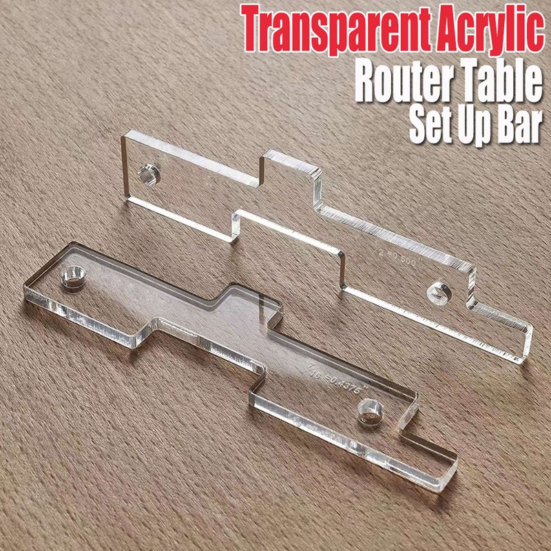 10PCS Router Table Set Up Bars Transparent Acrylic High Accuracy