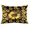 Satin Pillowcase for Hair and Skin Standard Size Summer Sunflower
