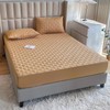 Flat Sheet Sheet Double Fitted Sheet with Integrated Mattress Pad,
