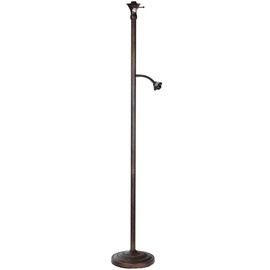 Bieye B10686 Tiffany-Style Swing Arm Double-Lit Torchiere Floor Lamp Base Replacement, 64.5-inch Tall (2-Light)