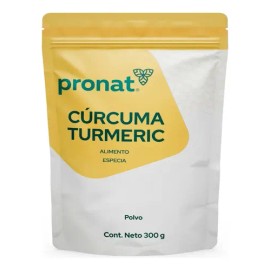 Cúrcuma Turmeric Especia En Polvo 300 Grs Pronat 100% Puro
