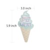 SNFHWL Ice Cream Bar Banner, Ice Cream Themed Party Bunting