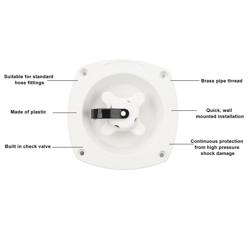 Wall Mount Pressure Regulator 100PSI to 45 PSI Built in