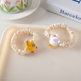 1P Medal Rubber Band Bracelet Duck Hair Tie Hair Tie Can (WFIZTXM) / 1P 메달 고무줄 팔찌 오리 헤어끈 머리끈 캐 (WFIZTXM)